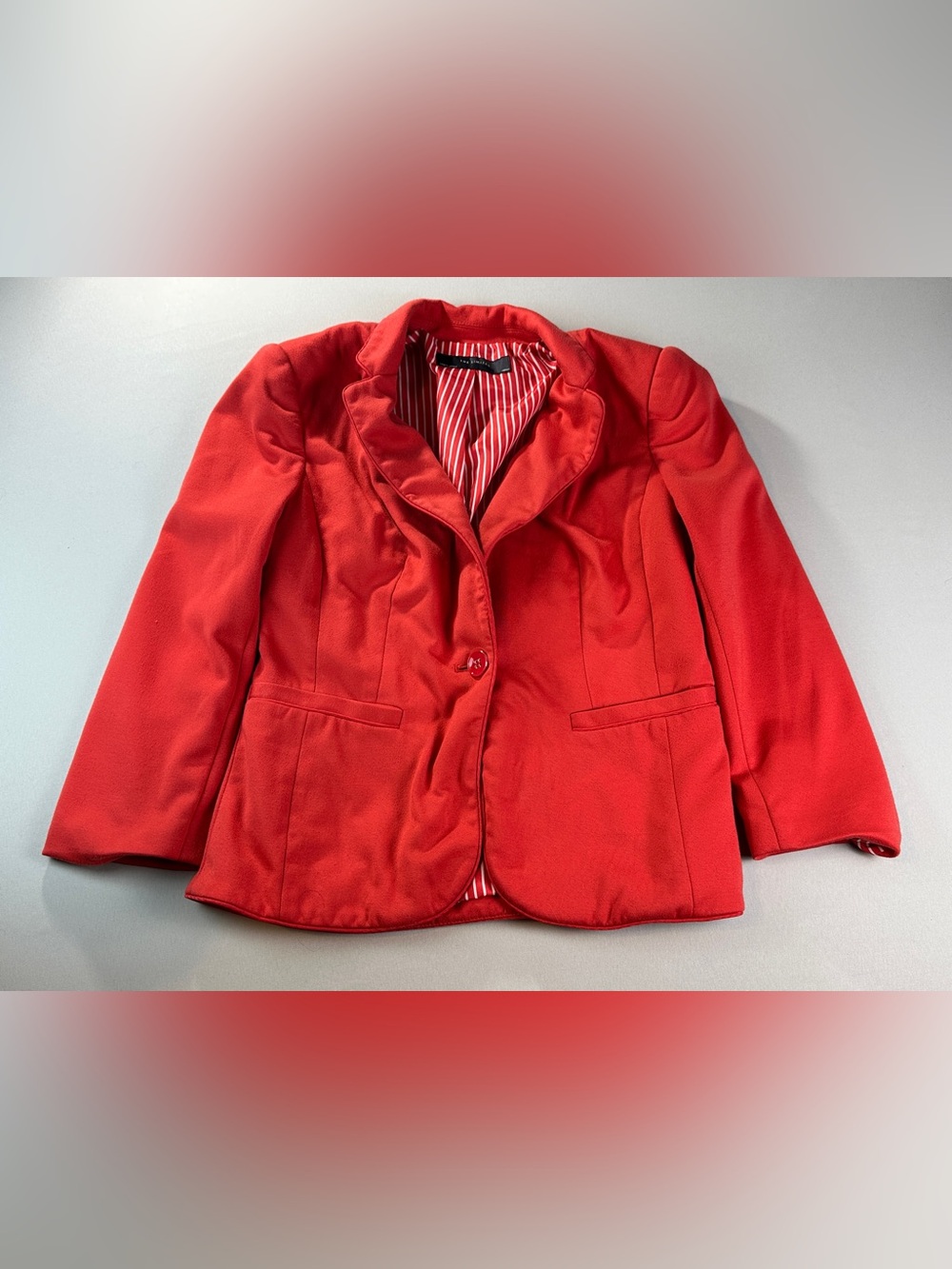 The Limited Red Women's Blazer Suit Jacket Medium One Button